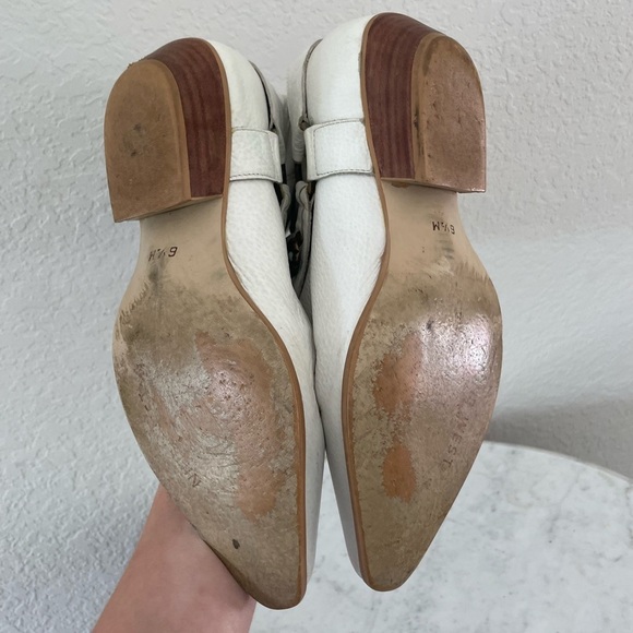 Vintage 90s White Leather Cowgirl Boots Size 6.5 - Picture 7 of 8